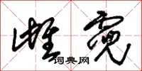 朱锡荣雌霓草书怎么写