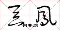 曾庆福吞凤草书怎么写