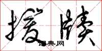 曾庆福援牍草书怎么写