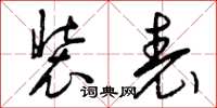 曾庆福装表草书怎么写