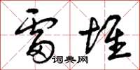 曾庆福雷堆草书怎么写
