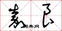 曾庆福嘉良草书怎么写