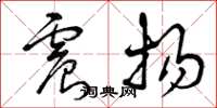 曾庆福震扬草书怎么写