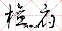 曾庆福檀府草书怎么写