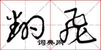 曾庆福翻飞草书怎么写