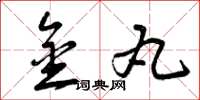 曾庆福金丸草书怎么写