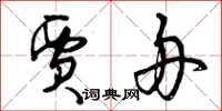 曾庆福贾舟草书怎么写