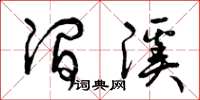 曾庆福涧溪草书怎么写