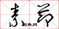 曾庆福素节草书怎么写