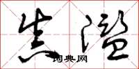 曾庆福真滥草书怎么写