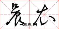 曾庆福晨衣草书怎么写