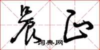 曾庆福晨正草书怎么写