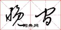 梁锦英晚间草书怎么写