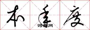 梁锦英本年度草书怎么写