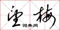 梁锦英望梅草书怎么写