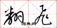 梁锦英翻飞草书怎么写