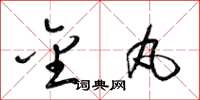 梁锦英金丸草书怎么写