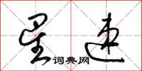 梁锦英星速草书怎么写