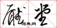 骆恒光厅堂草书怎么写