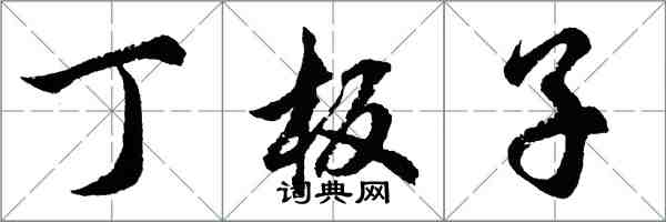 胡问遂丁板子行书怎么写