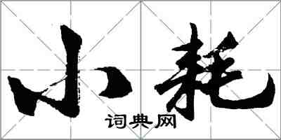 胡问遂小耗行书怎么写