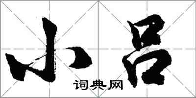 胡问遂小吕行书怎么写