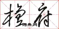 骆恒光檀府草书怎么写