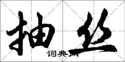胡问遂抽丝行书怎么写