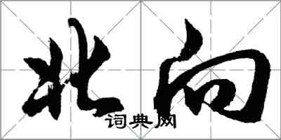 胡问遂北向行书怎么写