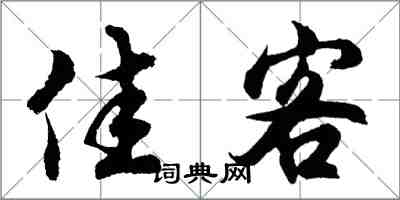 胡问遂佳客行书怎么写