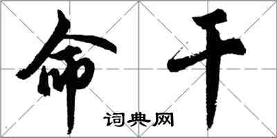 胡问遂命干行书怎么写