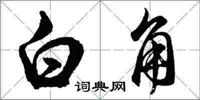 胡问遂白角行书怎么写