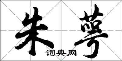 胡问遂朱萼行书怎么写