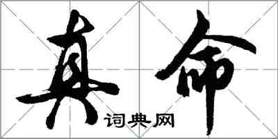 胡问遂真命行书怎么写