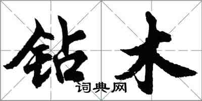 胡问遂钻木行书怎么写