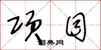 王冬龄项目草书怎么写