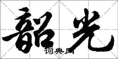 胡问遂韶光行书怎么写