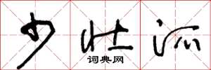 王冬龄少壮派草书怎么写