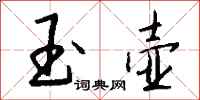 钱沛云玉壶行书怎么写