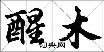 胡问遂醒木行书怎么写
