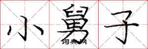 庞中华小舅子楷书怎么写