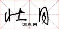 王冬龄壮月草书怎么写