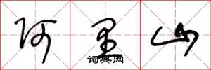 王冬龄阿里山草书怎么写
