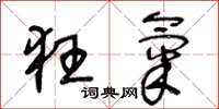 王冬龄狂气草书怎么写