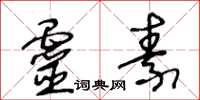 王冬龄灵素草书怎么写