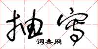 王冬龄抽写草书怎么写