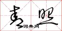 王冬龄青照草书怎么写