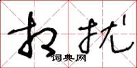 王冬龄相扰草书怎么写