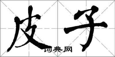 翁闿运皮子楷书怎么写