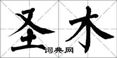 翁闿运圣木楷书怎么写